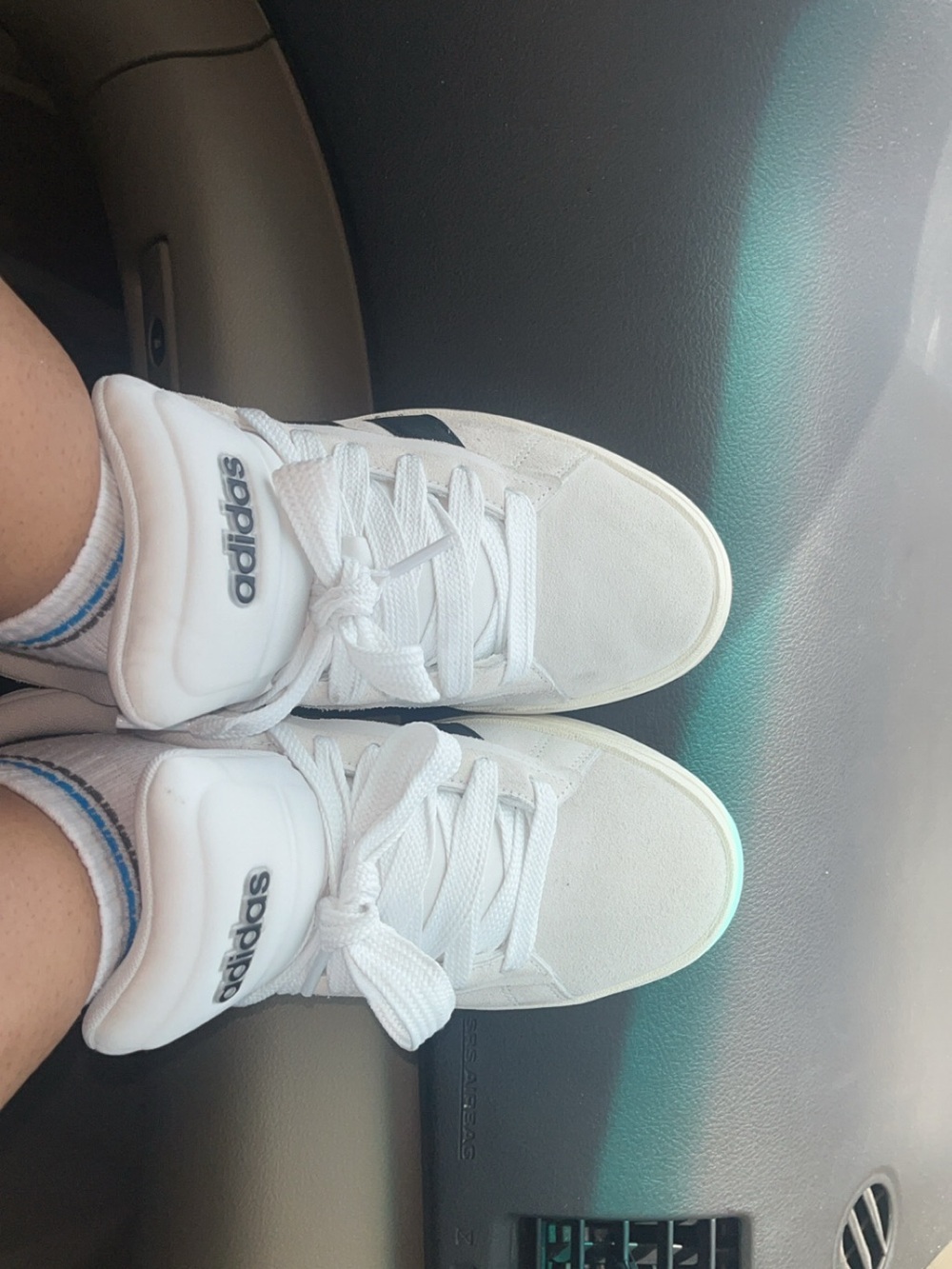 adidas Kids White Low-Top Lace-Up Sneakers